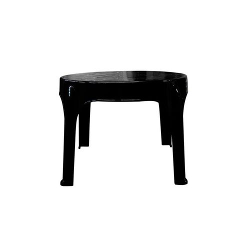 Mesa Laury  Auxiliar Redonda Negro