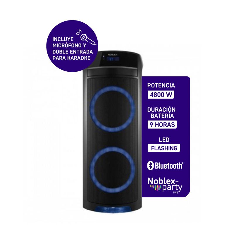 PARLANTE-NOBLEX-MNT-390-BTH-USB-AUX