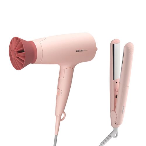 Combo Philips Bhp398/00 Secador +  Planchita