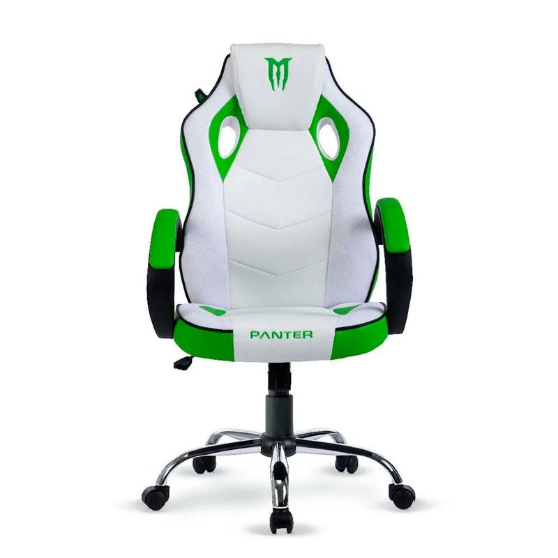 SILLA-GAMER-PANTER-SGM-BLANCO-VERDE