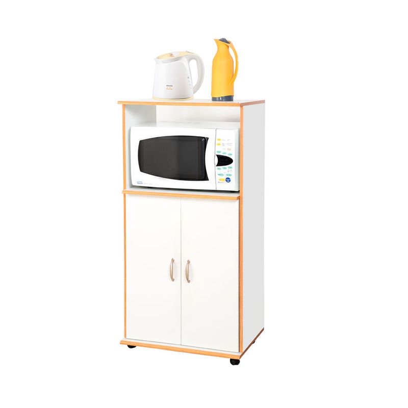 MUEBLE-PLATINUM-MICROONDAS-3046-2-PUERTAS-BLANCO-ROBLE