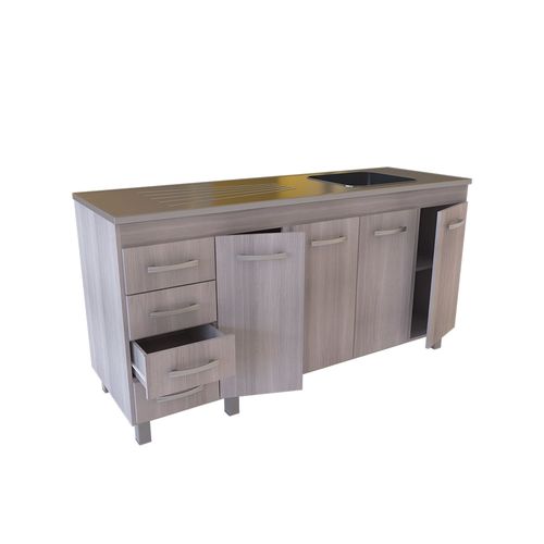 Bajo Mesada Orlandi 620 Premium 1.60m  Jacaranda - No Incluye Bacha