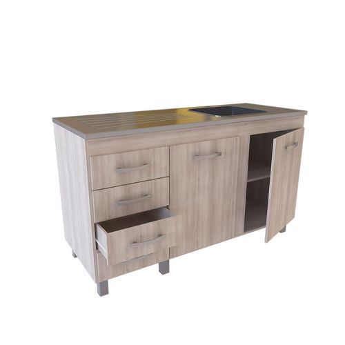 Bajo Mesada Orlandi 631 Premium 1.40m Abedul - No Incluye Bacha