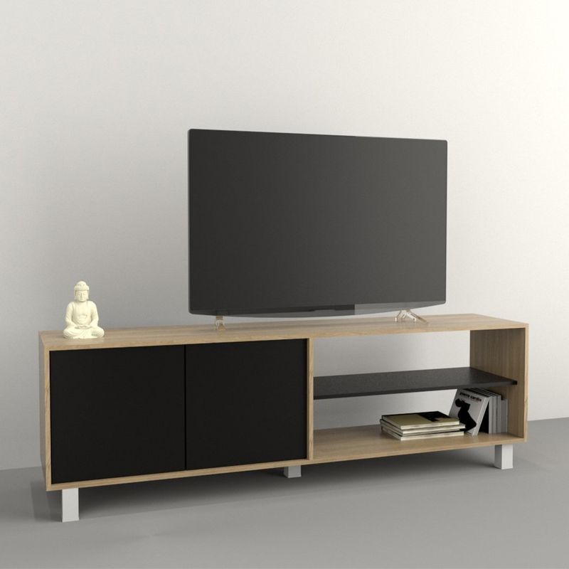 MESA-TV-LCD-TABLES-4100-75---OLMO-NEGRO