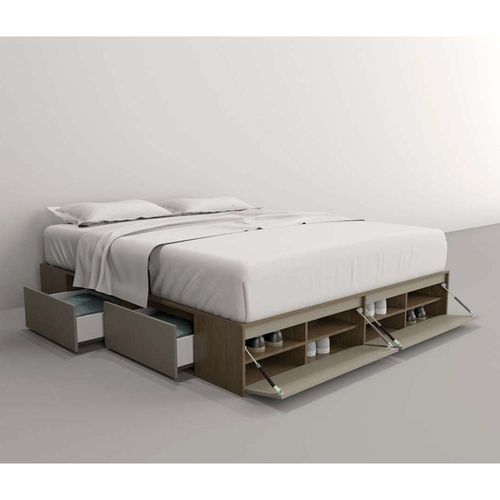 Sommier Box Tables 6445 Nogal/gris