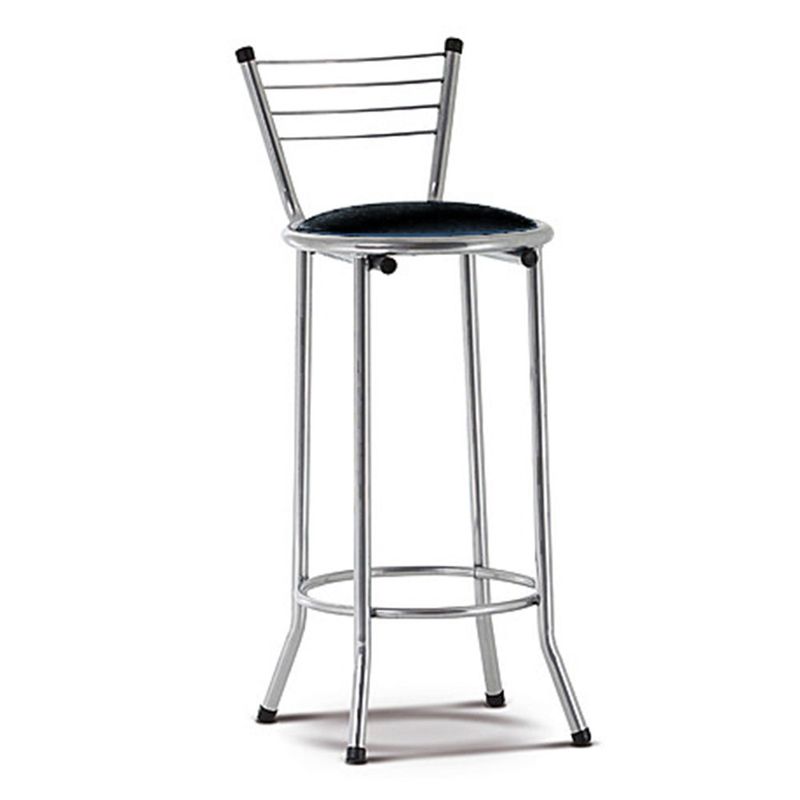 BANQUETA-CON-RESPALDO-AIMARETTI-GRIS-TAPIZADO-NEGRO