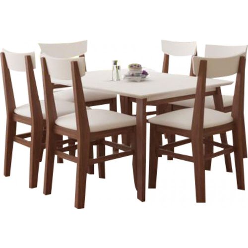 Silla Inmacol 140 Mediterráneo Caoba/tapizado  Blanco