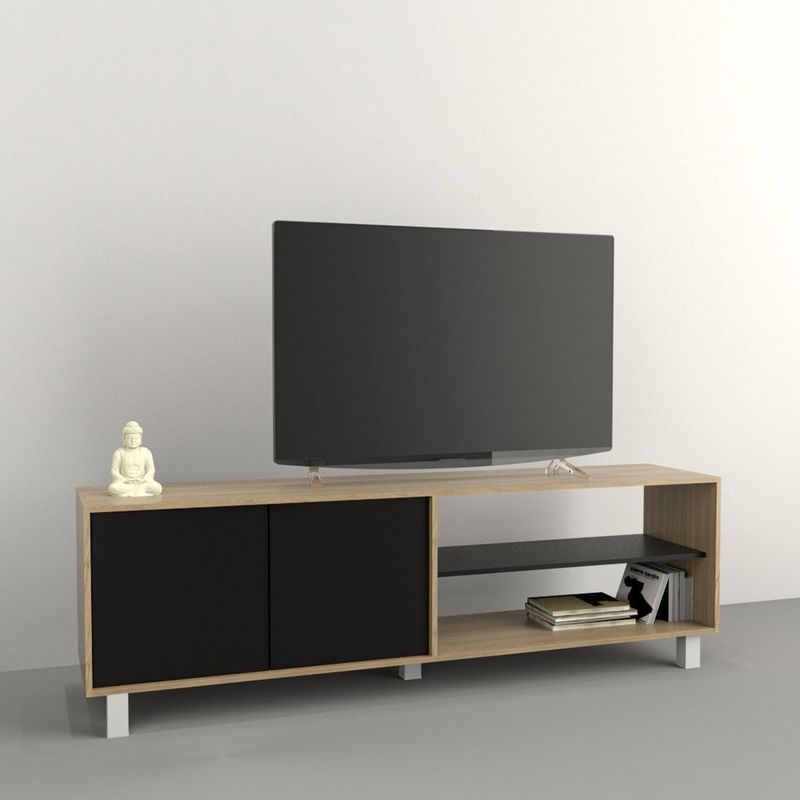 MESA-TV-LCD-TABLES-4100-75---OLMO-NEGRO
