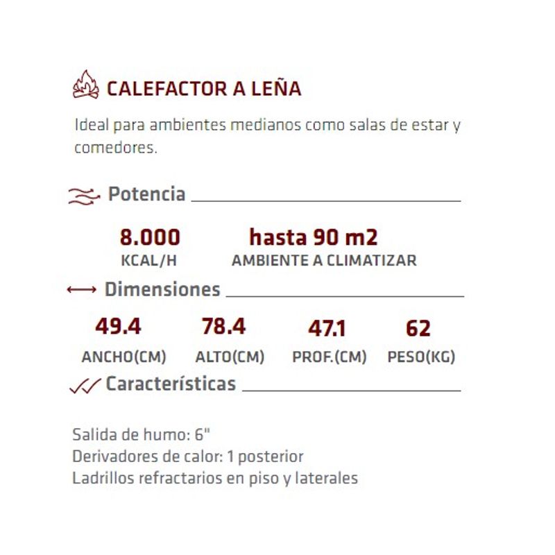 CALEFACTORTROMEN-TR-7001-8000kal