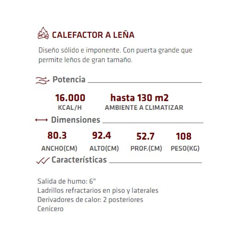 CALEFACTOR-TROMEN-CALAFATE-16000-KCAL