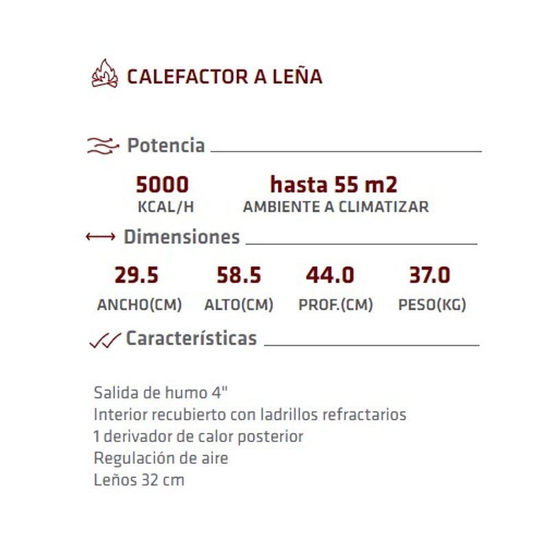 CALEFACTOR-TROMEN-AUSTRAL-5000-NEW