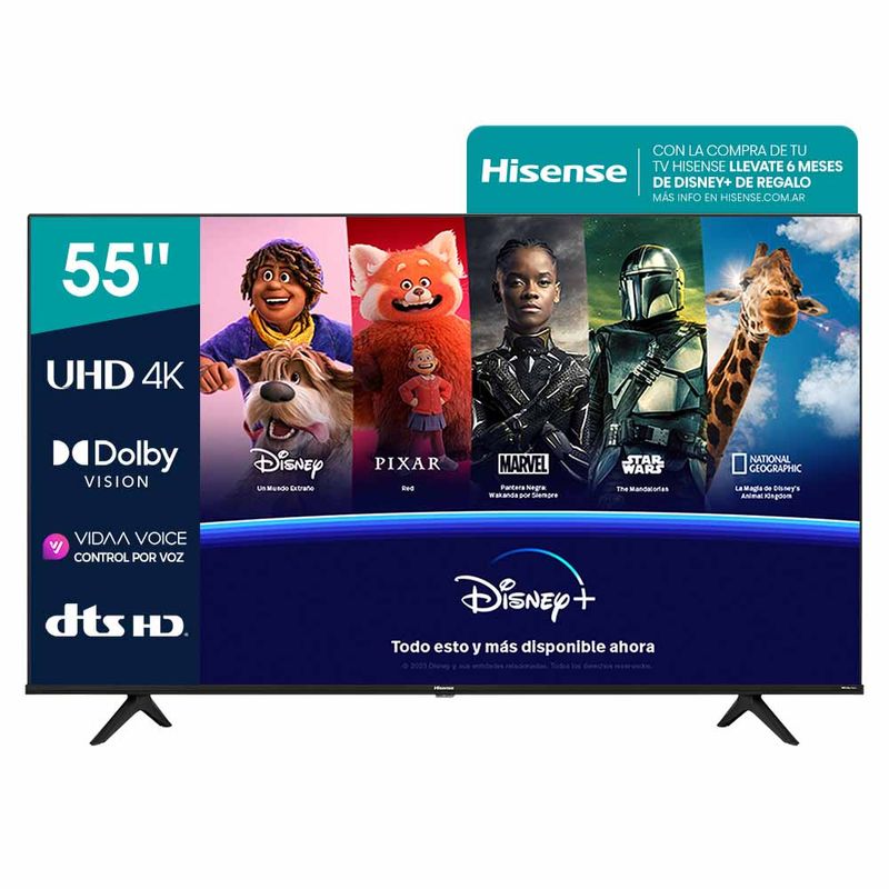 SMARTTVHISENSE55LED55A64H4KUHD