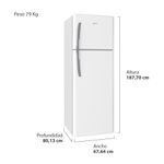 HELADERA-DREAN-HDR420N00B-420Lts-NO-FROST-BLANCA