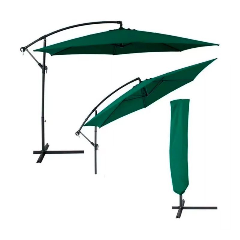PARASOL-GLUCK-GK-SL3MV-3-MTS-VERDE