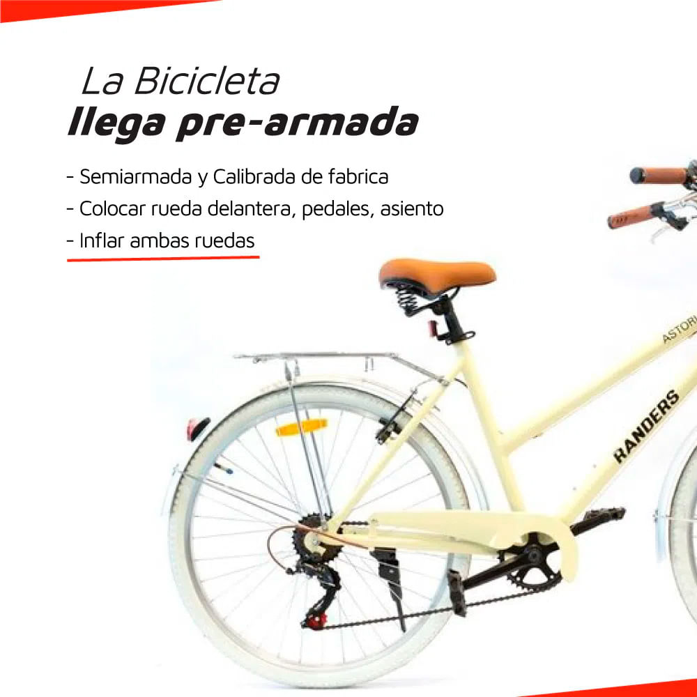 Bicicleta Randers Paseo 26 Bke 726 Astoria Dama