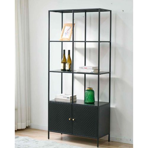 Estanteria Avelino 32509i 2p Metal Negro