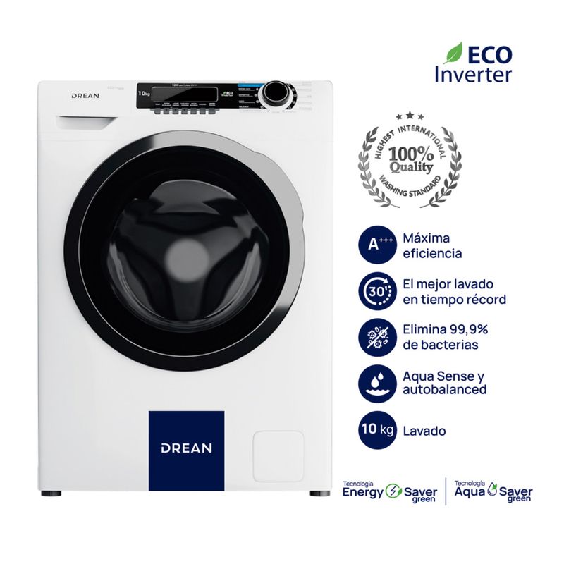 LAVARROPAS-DREAN-LFDR1012SB-10KG-1200RPM-INV