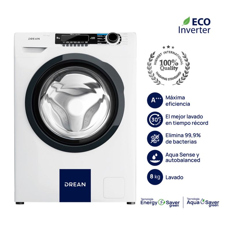 LAVARROPAS-DREAN-LFDR0814SB-8KG-1400RPM-INV