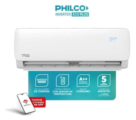AIRE PHILCO 8750W F/C PHIN90HC3AWFPI SPLIT INVERTER