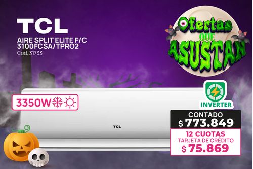 Aire Acondicionado Tcl Elite 3100fcsa/tpro2 3100w Frio Calor Inverter