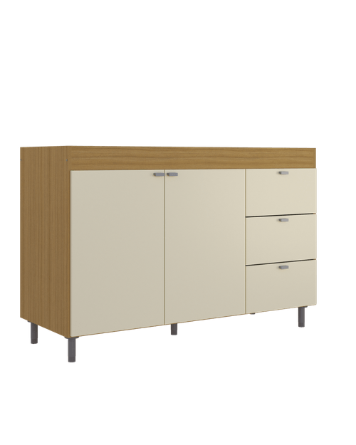 BAJO MESADA ORLANDI 4032 1.20 3C MALTA/ALMENDRA