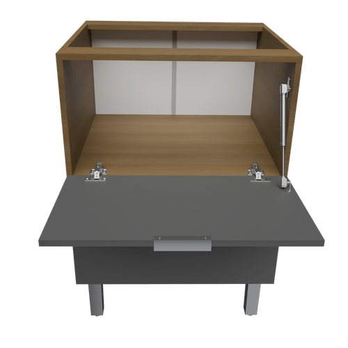 BAJO MESADA ORLANDI 3821 0.60 ABACO AVELLANA/GRAFITO CAJONES