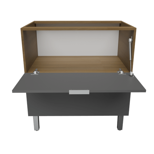 BAJO MESADA ORLANDI 3841 0.80 ABACO AVELLANA/GRAFITO CAJONES