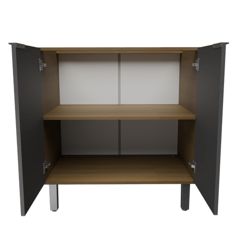 BAJO MESADA ORLANDI 3851 0.80 ABACO AVELLANA/GRAFITO PUERTAS