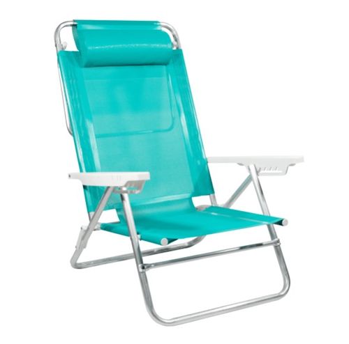 REPOSERA MOR 16057 SUMMER SANNET C/ALMOH 6P COVER VERDE PLAYERA ALUM